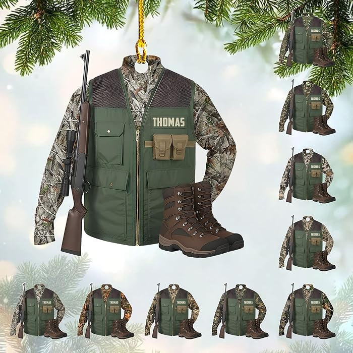 Personalized Hunting Ornaments Deer Hunters Ornament Christmas Ornaments for Hunters Hunting Orna... | Amazon (US)