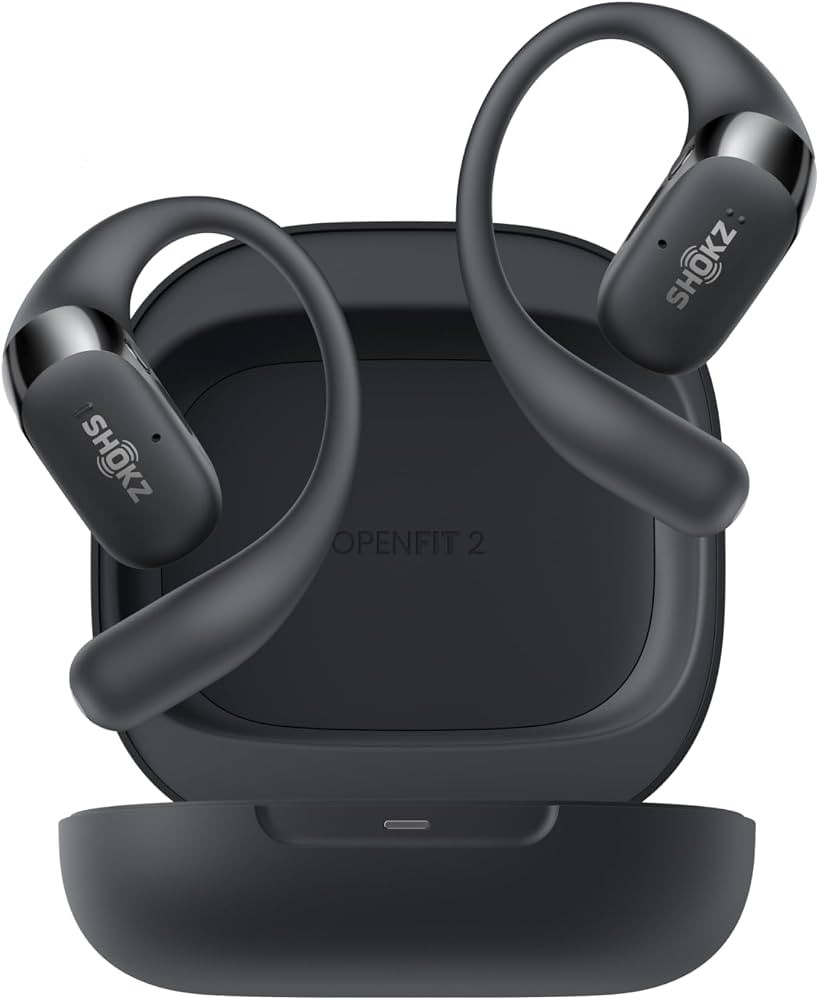 SHOKZ OpenFit 2 Open-Ear Headphones, True Wireless Bluetooth Earphones with Microphone, Earhook E... | Amazon (US)
