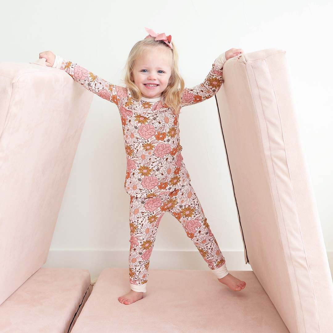 Boho Floral Two Piece Pajama Set | Caden Lane