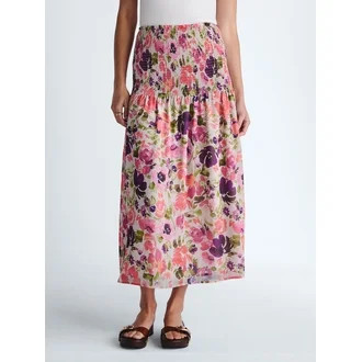 Scoop Women’s and Women’s Plus Smocked Maxi Skirt, Sizes XS-4X | Walmart (US)