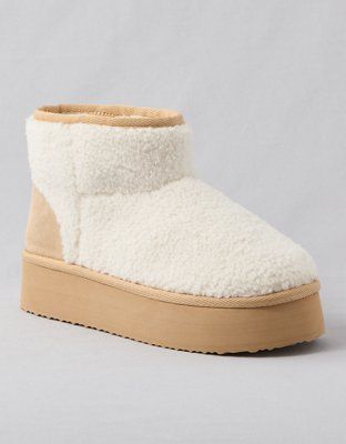 AE Cozy Platform Bootie | American Eagle Outfitters (US & CA)