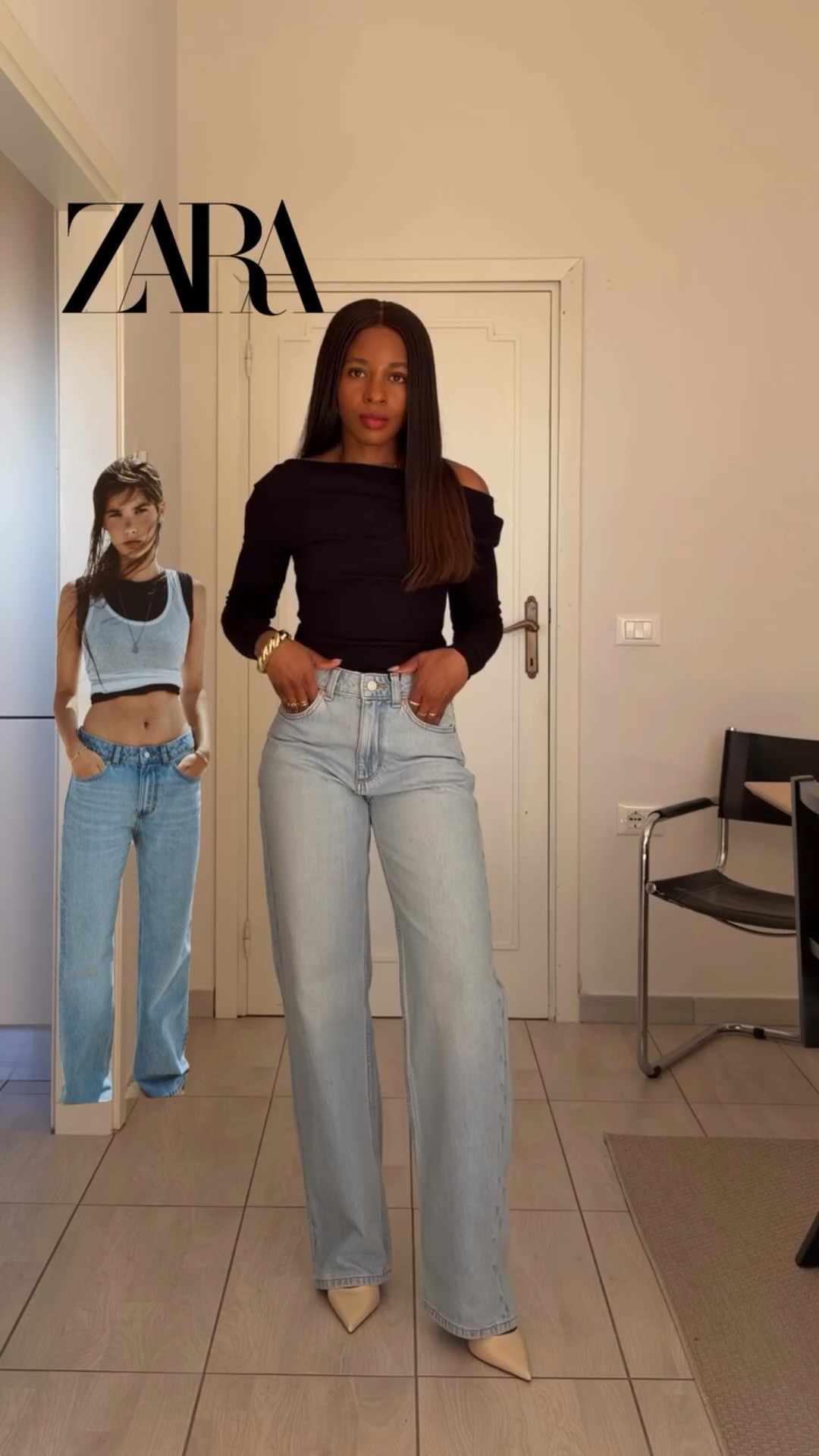 Zara jeans try-on haul for petites 🤍(color Light Blue )
These high waisted Zara jeans fit perfectly around the waist and have the perfect length for petite girls too!

160 cm, wearing EUR 34 
#zara



	•	best Zara jeans
	•	Zara jeans review
	•	Zara jeans sizing
	•	petite Zara jeans
	•	high waisted jeans
	•	straight leg jeans
	•	petite friendly jeans
	•	flattering jeans
	•	everyday denim
	•	capsule wardrobe jeans

#LTKU #LTKSeasonal #LTKPetite