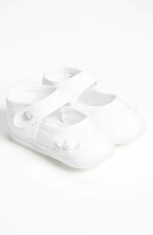 Little Things Mean a Lot Cotton Batiste Shoe in White at Nordstrom, Size 2 | Nordstrom
