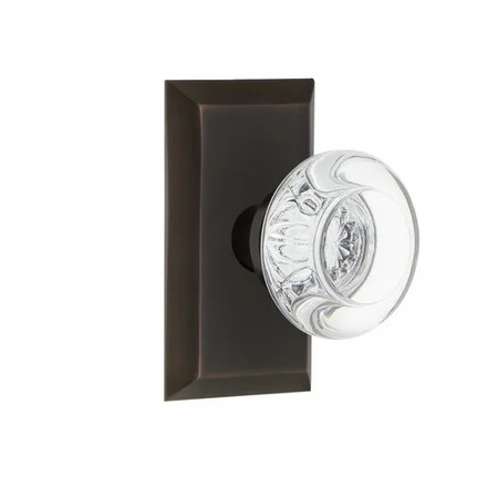 Nostalgic Warehouse Round Clear Crystal Door Knob with Studio Plate | Walmart (US)