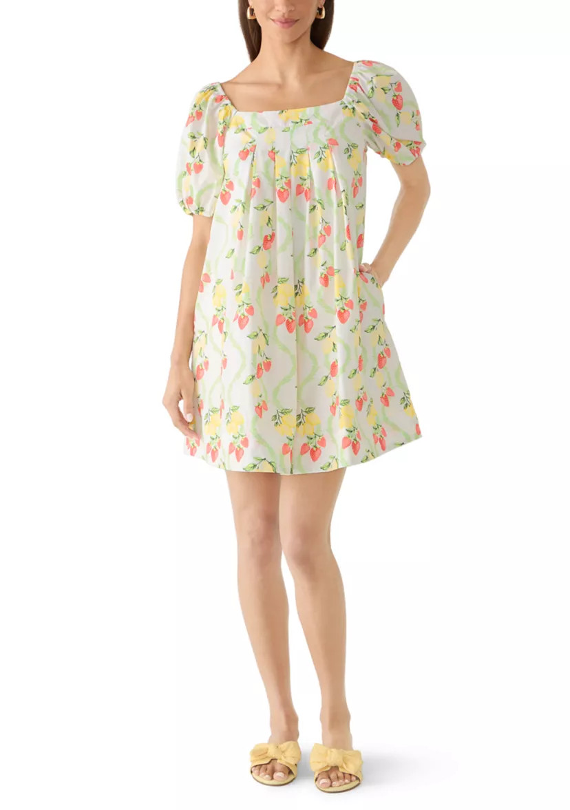 Women's Short Sleeve Pleat Yoke Dress | Belk