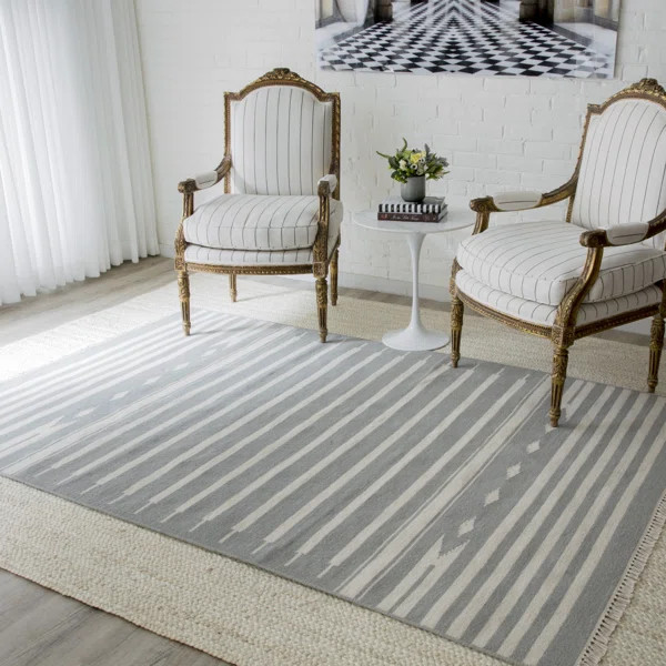 Thompson Handmade Flatweave Wool Rug | Wayfair North America