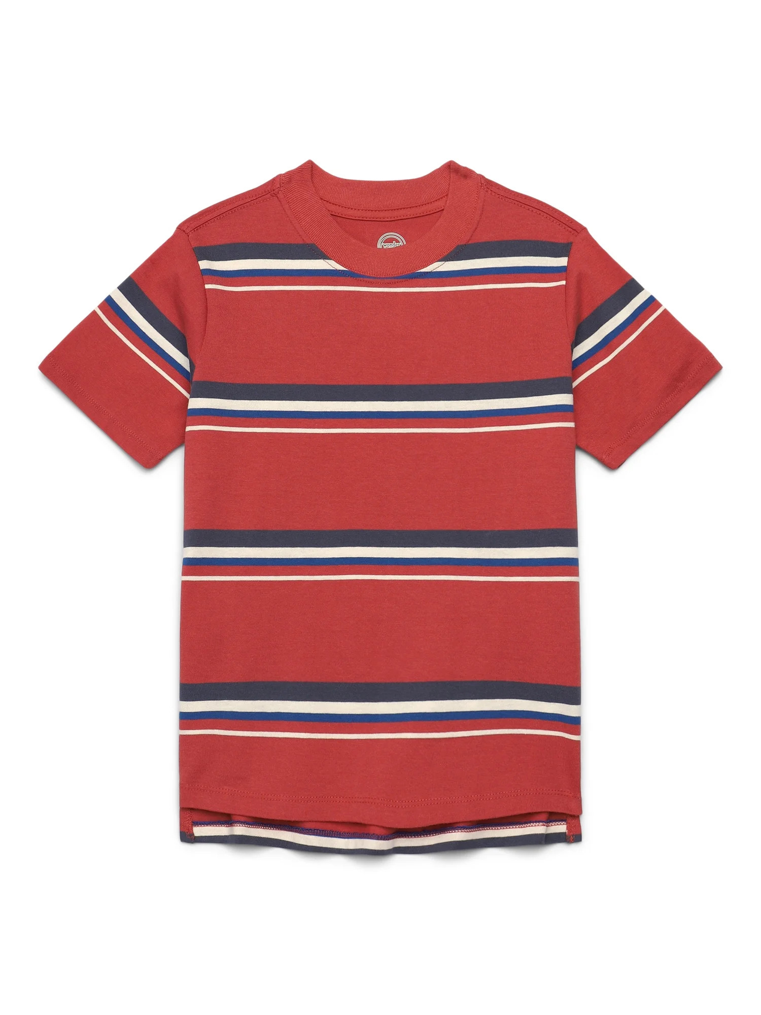 Wonder Nation Short Sleeve Stripe Tee | Walmart (US)