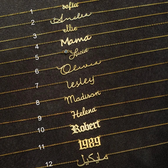 Personalized Name Necklaces Personalized Name Necklaces  | Etsy | Etsy (US)