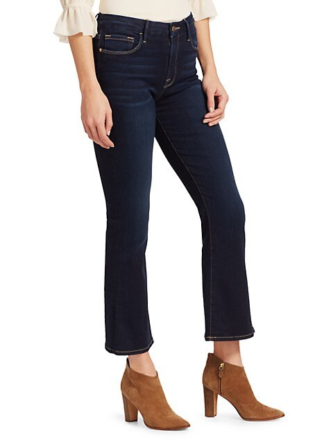 Le Crop Mid-Rise Bootcut Jeans | Saks Fifth Avenue