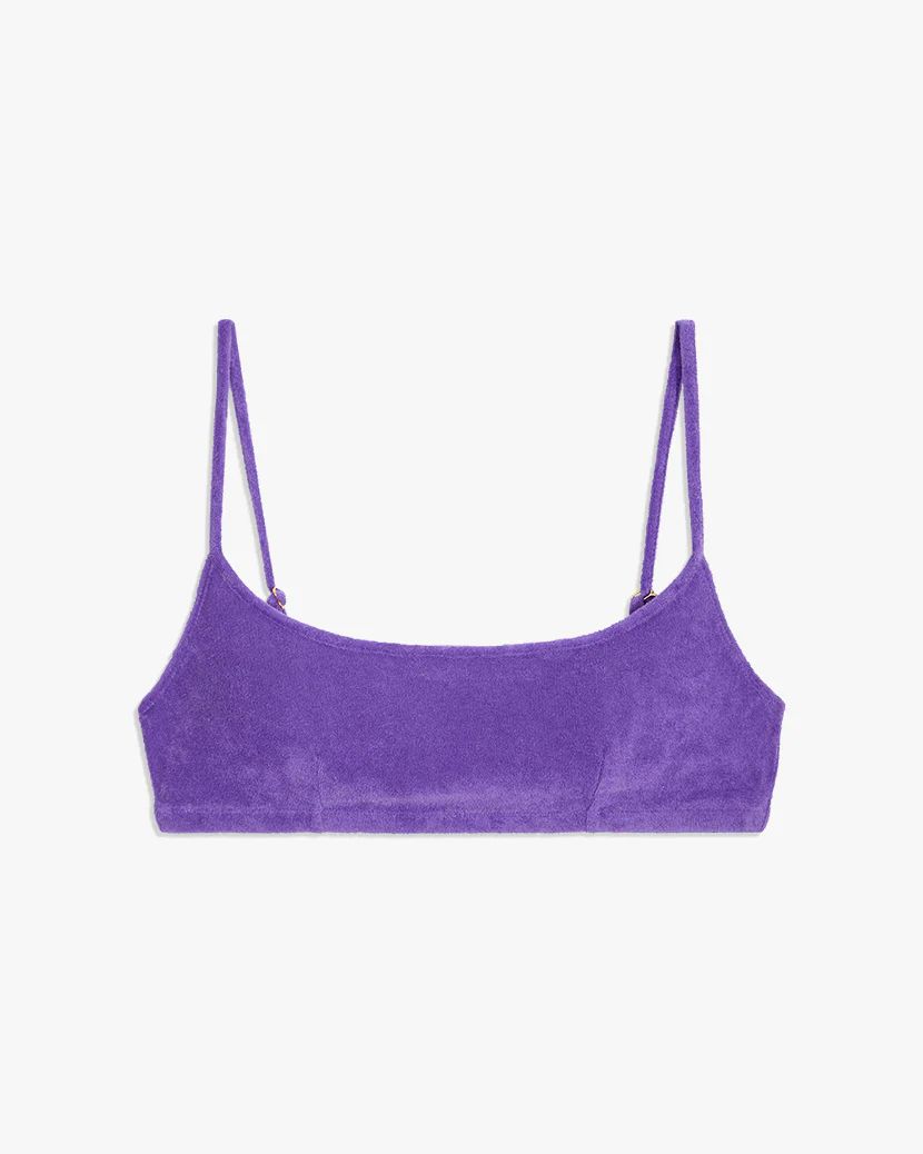 Pull On Towel Terry Bra Top | We Wore What