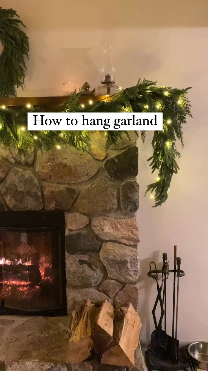 How to hang garland, what to hang garland with, connect garland, mantle decor, pencil tree 

#LTKHome #LTKHoliday #LTKSeasonal