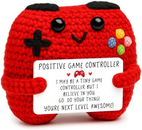 Busy Gaming Life Positive Crochet Controller Gifts for Husband Wife Couple Valentines Day, Gamer ... | Amazon (US)