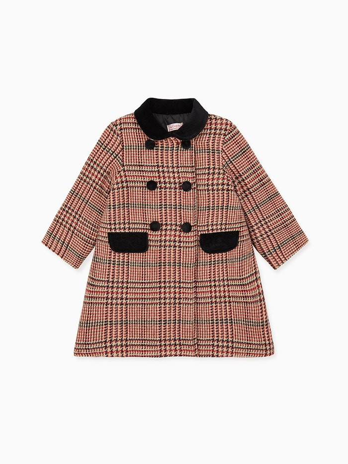 Check Arrieta Girl Coat | La Coqueta