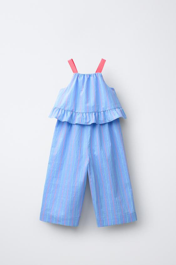 STRIPED LONG JUMPSUIT | Zara US