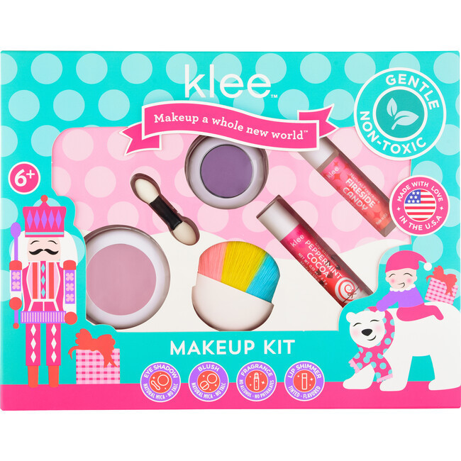 2023 Christmas Collection! Klee Naturals Reindeer Cove 6pc Makeup Kit | Maisonette