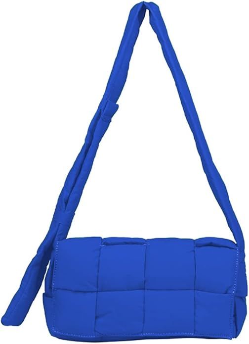 JBB Womens Puffer Bag Cotton Padded Woven Shoulder Bag Puffy Down Adjustable Strap Crossbody Bags... | Amazon (US)