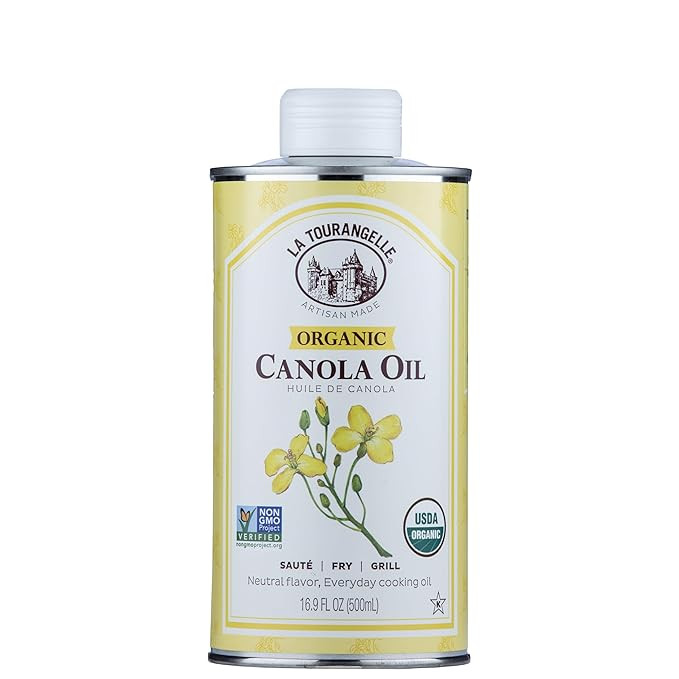 La Tourangelle, Organic Canola Oil, Expeller-Pressed Non-GMO Canola Seeds, Pesticide and Chemical... | Amazon (US)