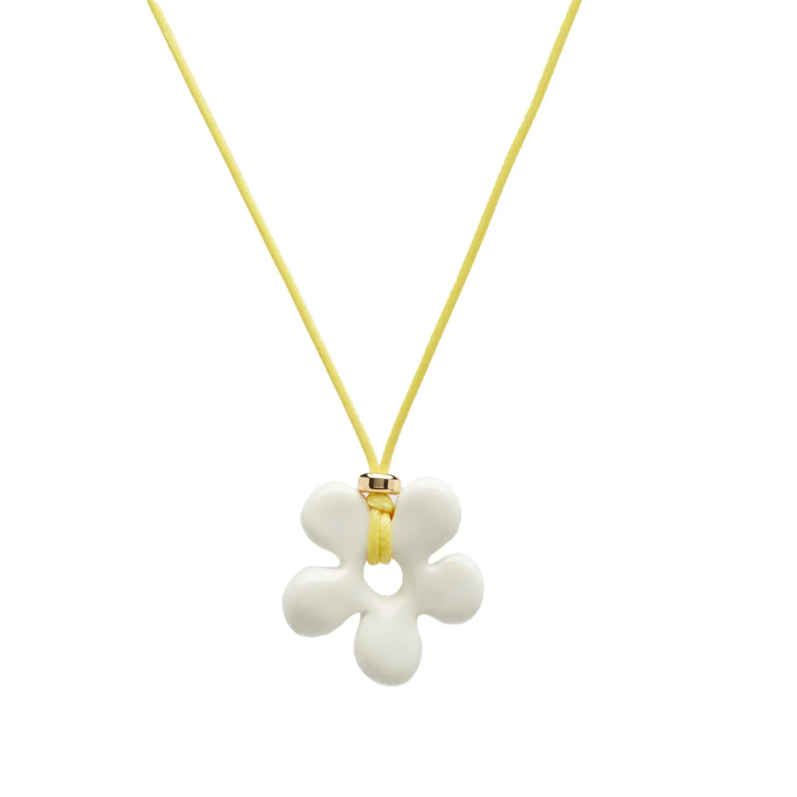 éliou Feve Necklace Yellow & White | END. (US) | End Clothing (US & RoW)