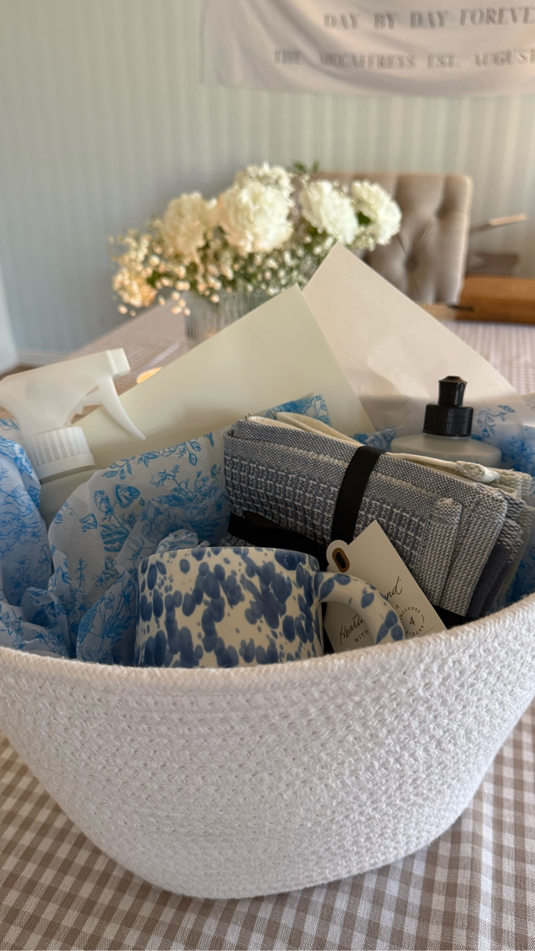 when giving a wedding gift to a bride, i love doing a gift that is both functional & cute!! i love getting a basket & filling it with things they will need in their first home together & some fun goodies sprinkled in 💌 

#LTKWedding #LTKHome #LTKFindsUnder50