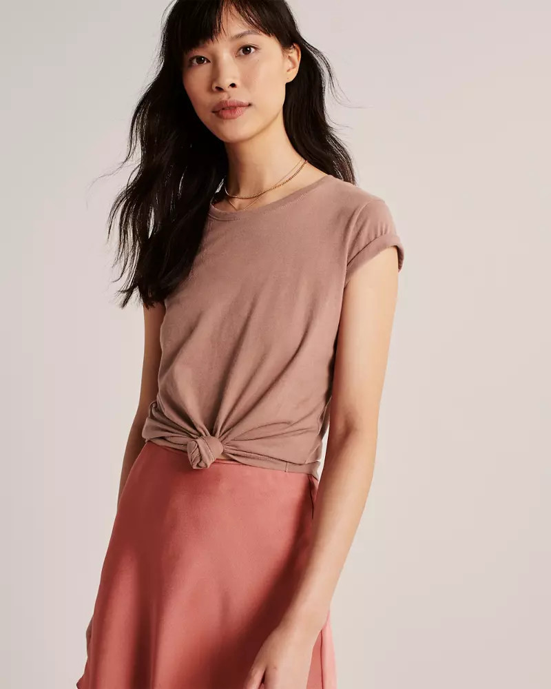 Knotted Crew Tee | Abercrombie & Fitch US & UK