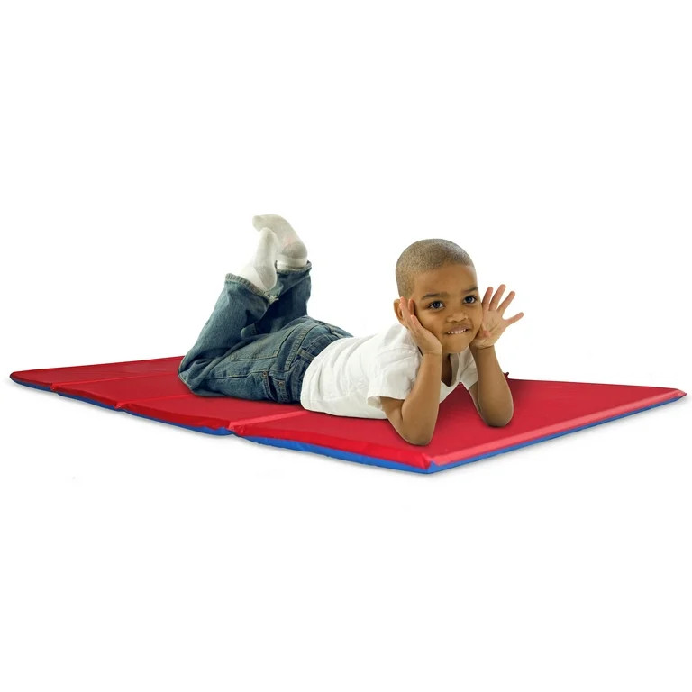 KinderMat The Original Rest Mat, 1"H x 19"W x 45"D, Blue/Red/Gray, Pre-K - Grade 1 | Walmart (US)