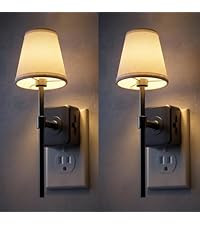 L LOHAS LED Night Light, Night Lights Plug Into Wall with 0-100 LM Dimmable, Premium Fabric Linen... | Amazon (US)