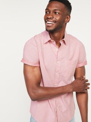 Built-In Flex Printed Everyday Short-Sleeve Shirt for Men | Old Navy (US)