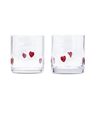 Thirstystone Icon Heart Glasses, Set of 2 - Macy's | Macy's