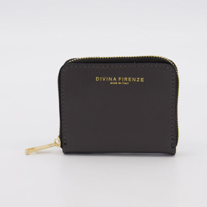 Grey Leather Purse | TK Maxx