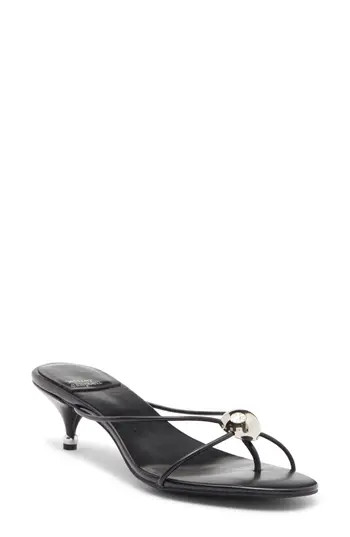 Jeffrey Campbell Preciosa Kitten Heel Sandal in Black Silver at Nordstrom Rack, Size 8.5 | Nordstrom Rack