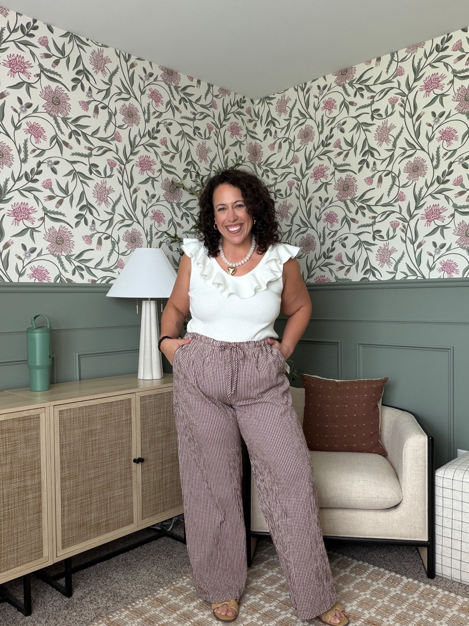 @Target workwear outfit inspo Amandareederblog is wearing size large in top and bottoms 

#LTKOver40 #LTKMidsize #LTKootd