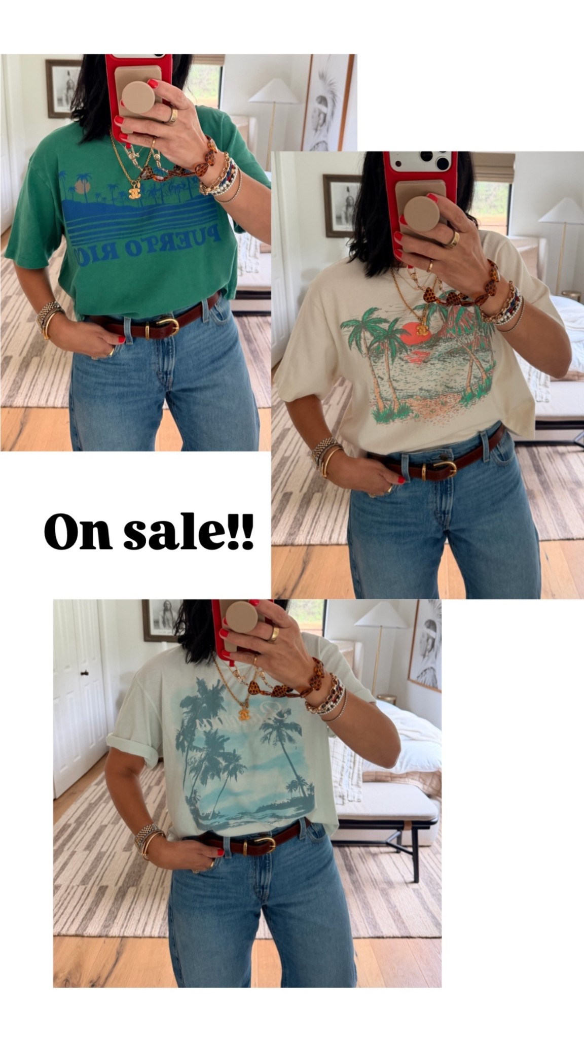 I did a medium in all the tops! 

#LTKTravel #LTKSaleAlert #LTKOver40