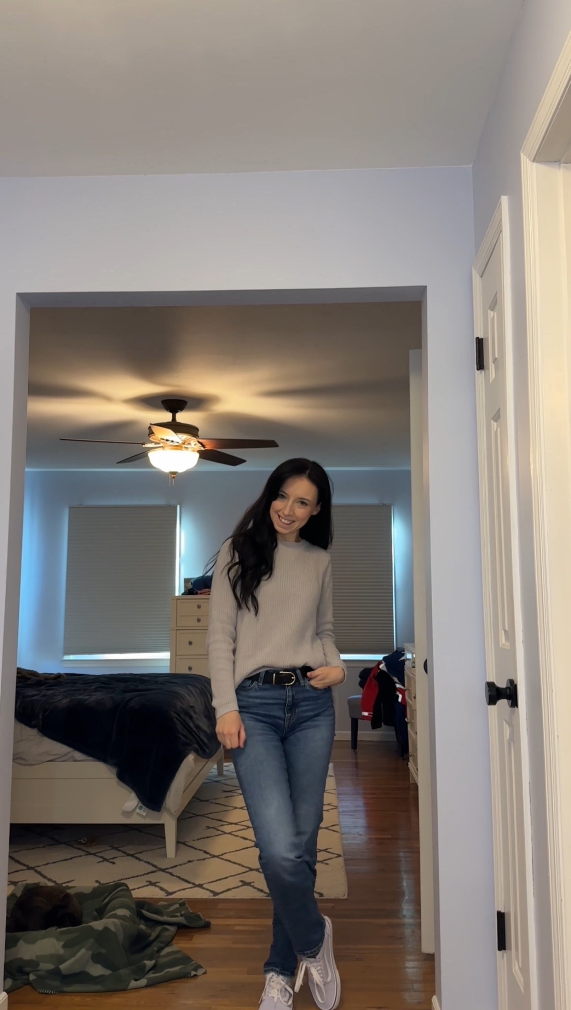 Gray sweater size S
Jeans size 25
Blue sneakers size 6.5

Spring outfit, work. Casual, minimalist, millennial, easy, weekend 

#LTKFindsUnder100 #LTKStyleTip #LTKSeasonal