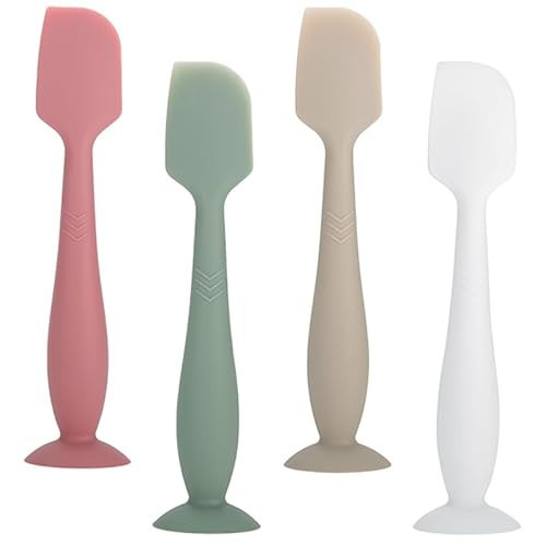 SOSKYGELO Baby Diaper Cream Spatula, 4Pack Silicone Butt Spatula Baby Paste Diaper Cream Applicator for Newborn Babies | Amazon (US)