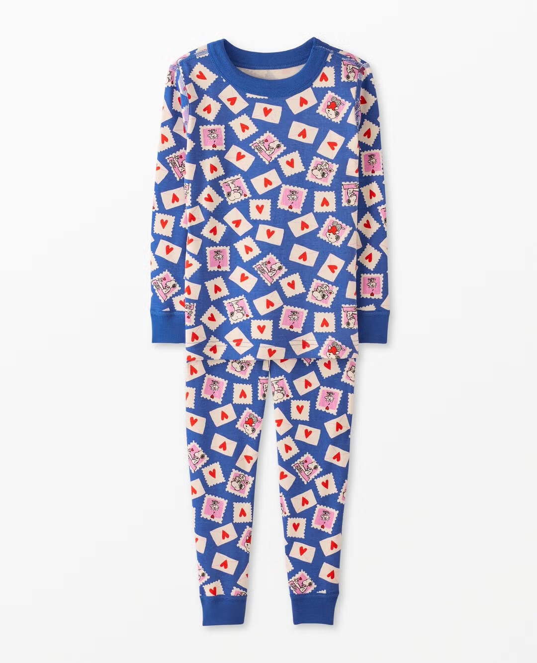 Kids Peanuts Valentine's Long John Pajama Set | Hanna Andersson