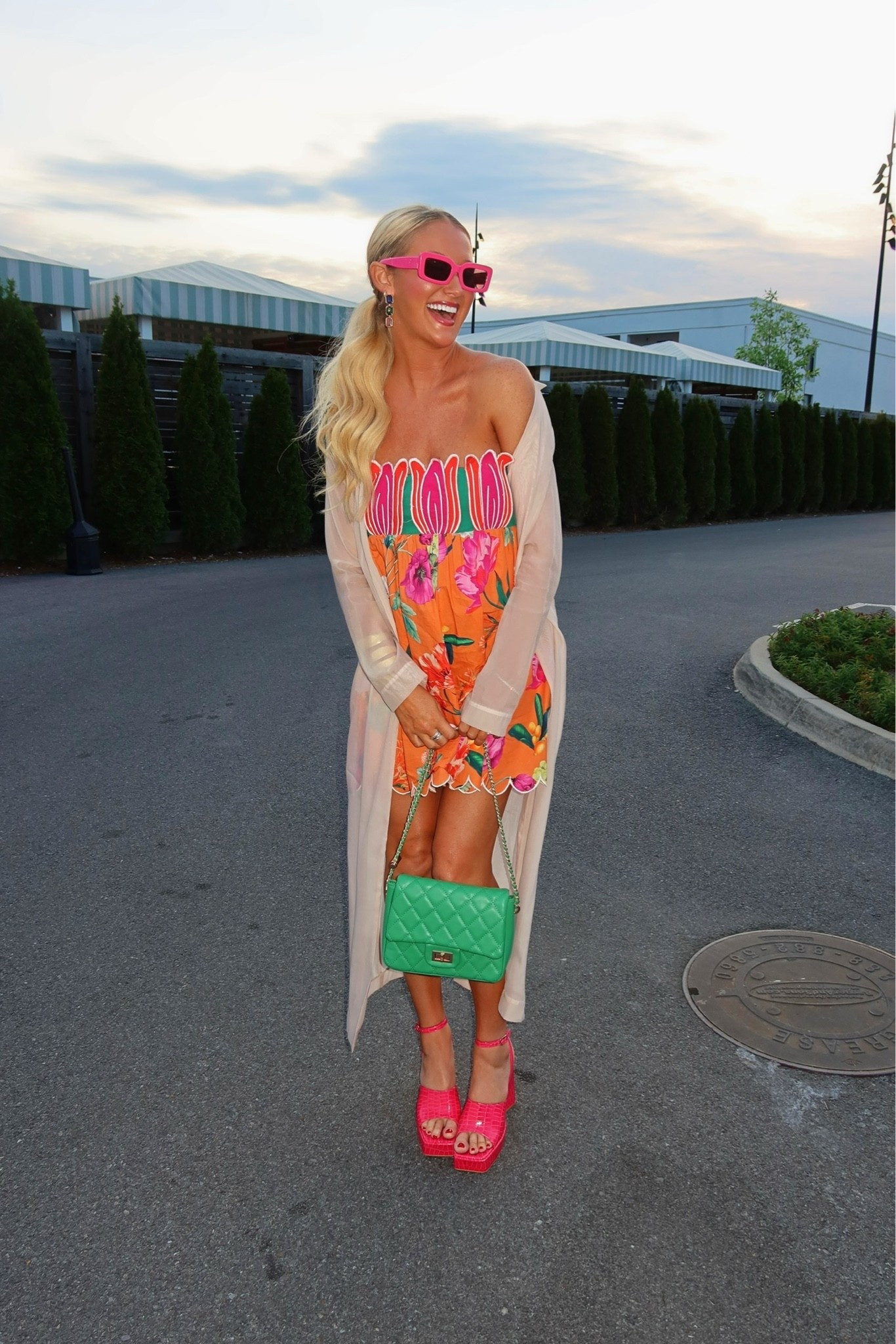 The most fun summer look for any occasion! 🌺 size small in romper  

#LTKootd #LTKgrwm #LTKdayinmylife