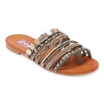 Pop Womens Damini Flat Sandals | JCPenney