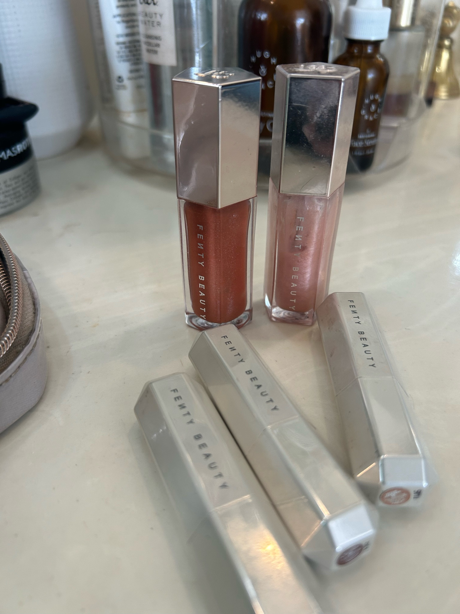 Sephora SALE of the day! My favorite Fenty beauty lipglosses & lipsticks are 30% off TODAY only! These gloss colors work on anyone and feel so good on your lips! My favorites are $weetmouth, Fenty Glow & Fu$$y. The lipsticks are super hydrating too - my color picks; Glazed, Makeout Break & Cookies & Cocoa. 

#LTKCyberWeek #LTKbeauty #LTKHoliday