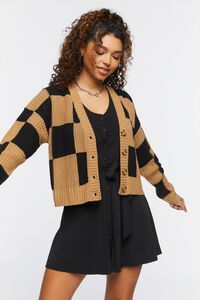 Checkered Cardigan Sweater | Forever 21 (US)