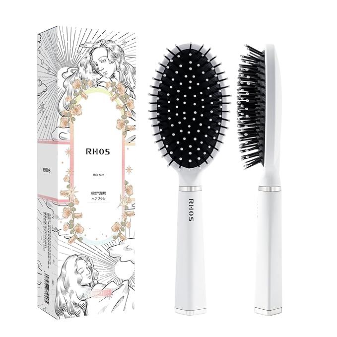 RHOS Detangler Hair Brush for Women,Men and Kids-Paddle Hair Brush for Curly Thick Thin Hair-Cush... | Amazon (US)
