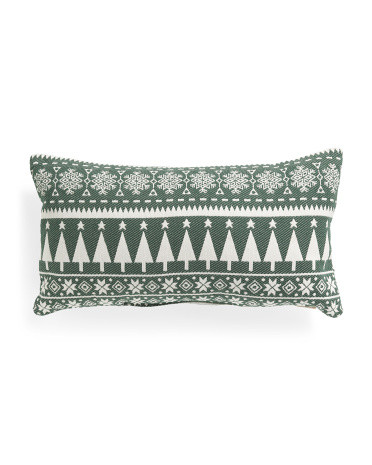 14x25 Patterned Christmas Pillow | TJ Maxx