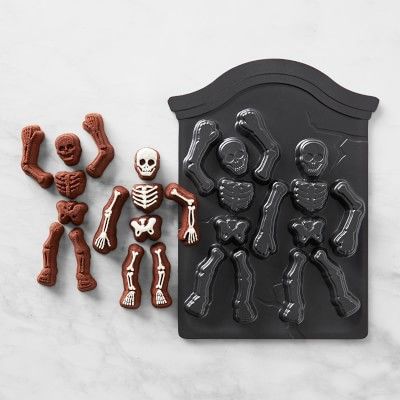 Williams Sonoma Halloween Dancing Skeleton Cast Aluminum Cake Pan | Williams-Sonoma