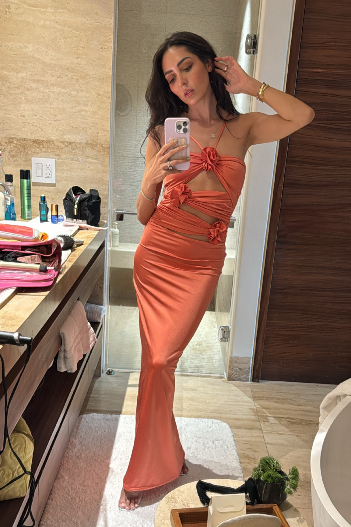 perfect vacation dress (dress is one size, sized up shoes half size)