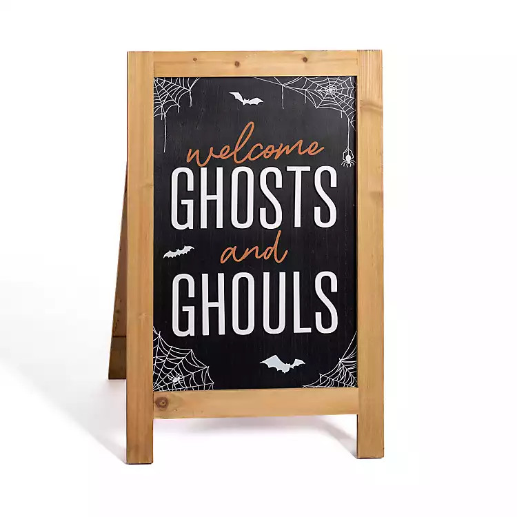 Welcome Ghosts and Ghouls Easel | Kirkland's Home