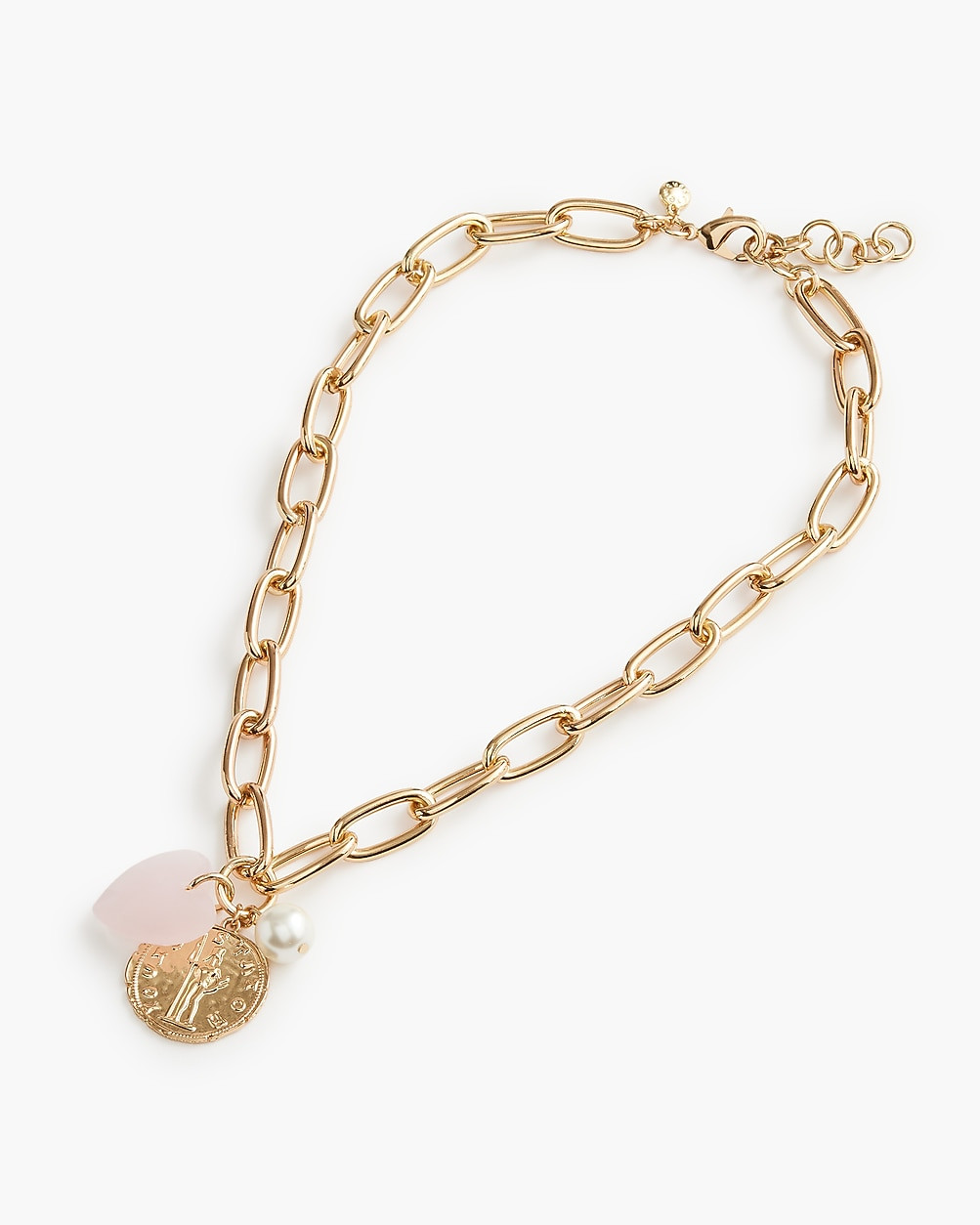 Puffy heart charm necklace | J.Crew Factory