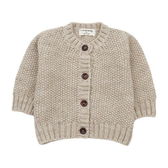 1+ in the Family - Furka Textured Knit Sweater, (Beige, Size 12M) Maisonette | Maisonette