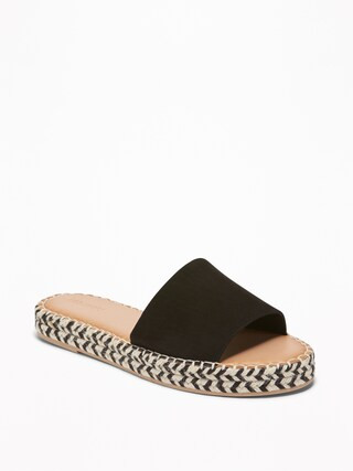 Faux-Suede Slide Espadrille Sandals for Women | Old Navy | Old Navy CA