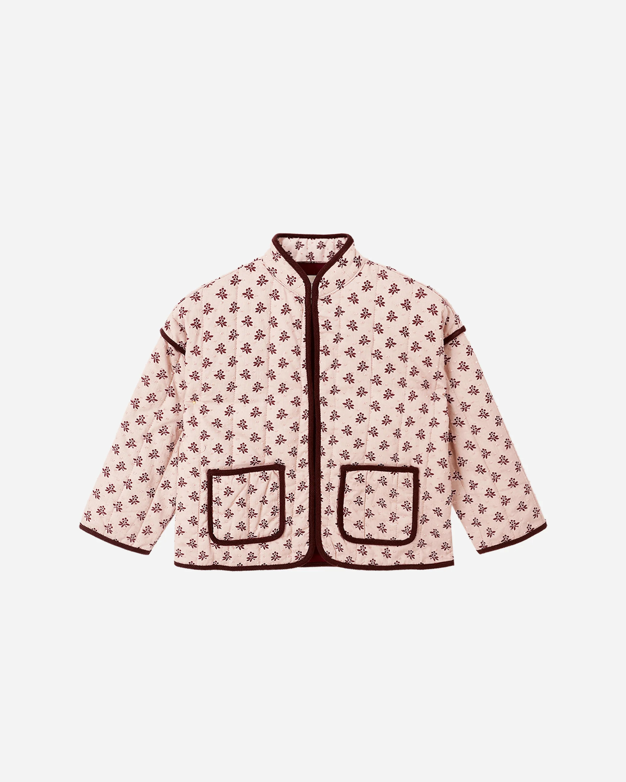 Quilted Jacket || Blush Fleur | Rylee + Cru