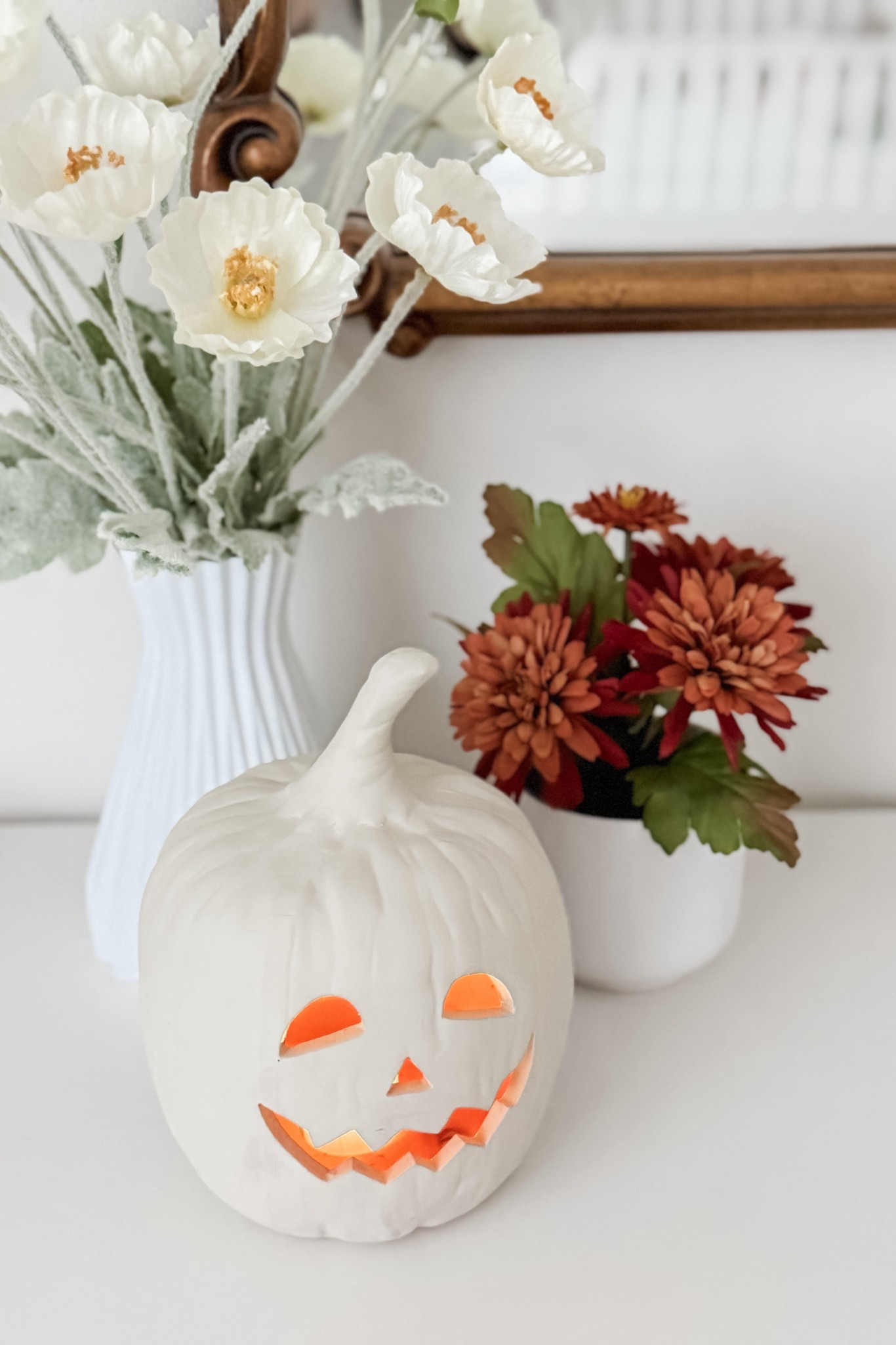 Made a little spooky seasonal swap in Sophie’s bedroom so that she can enjoy the seasonal decor change in her room along with the rest of the house! 

I got this cutie flower pot and this light up jack-o-lantern style pumpkin from Bullseye’s Playground for her dresser just to subtly bring in the spooky, autumnal vibes 🎃🍂✨

#LTKSeasonal #LTKHalloween #LTKKids