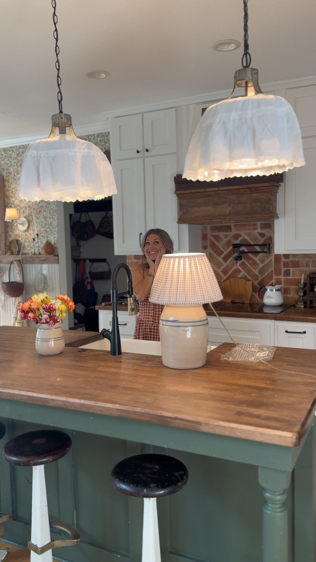 Skirts for hanging pendants or lamp shades! A cute and inexpensive way to switch things up a bit! 

#LTKHome